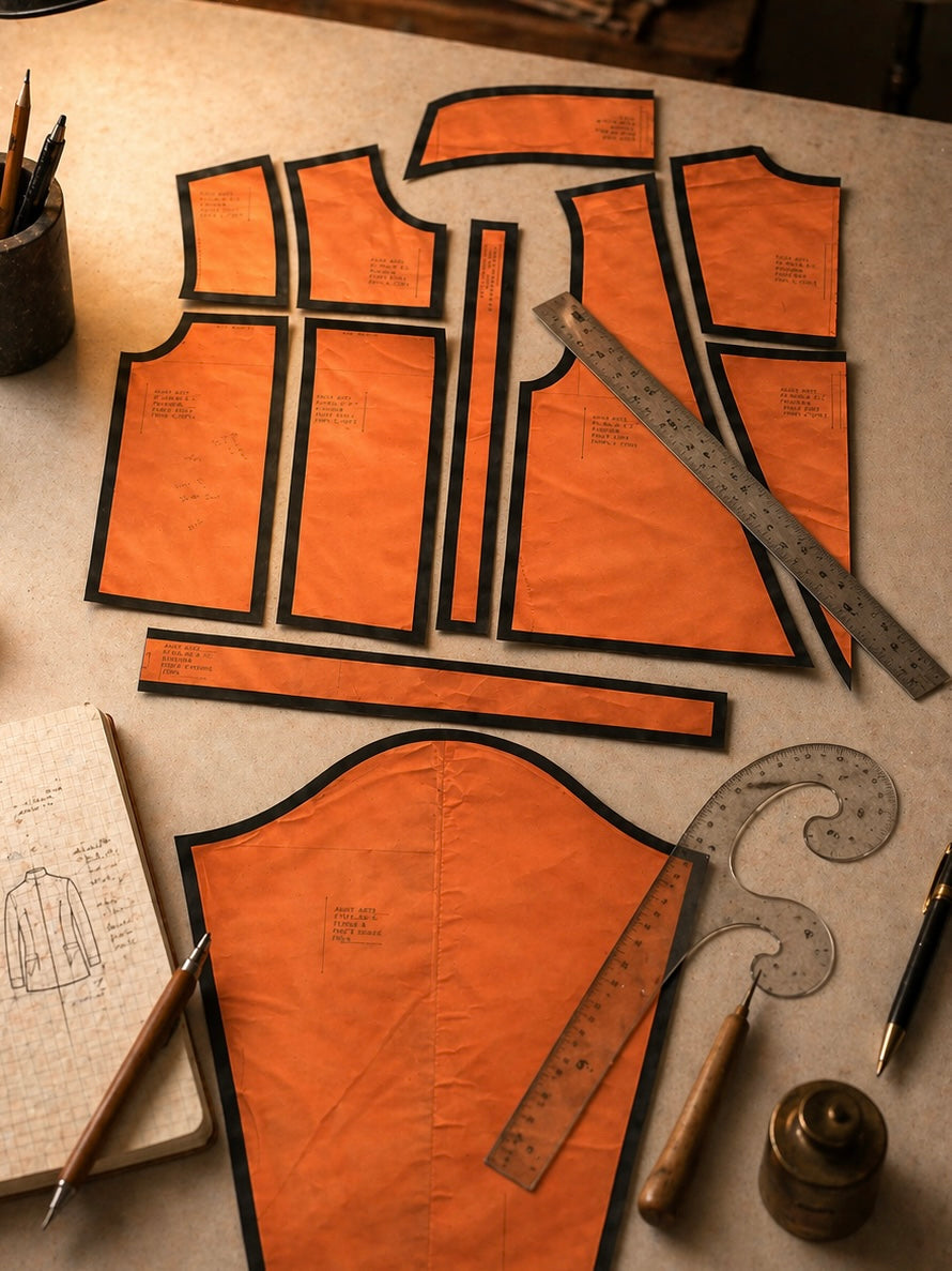 Close-up of garment construction showing seam finish and fabric texture in premium womenswear