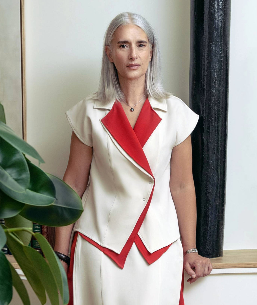 Edge Double Collared Top